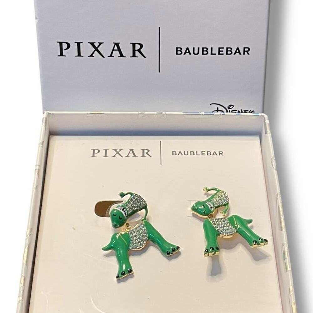 Disney Baublebar Pixar Toy Story Rex Dinosaur 3D Dangle Earrings Jewelry Gift